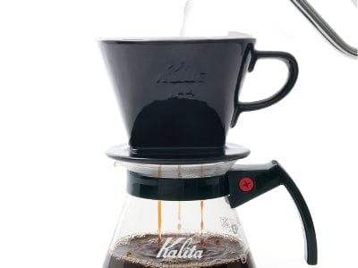 Espresso Parts Greensboro NC Coffee Roasters Kalita Style 102 Ceramic Coffee Dripper - Black