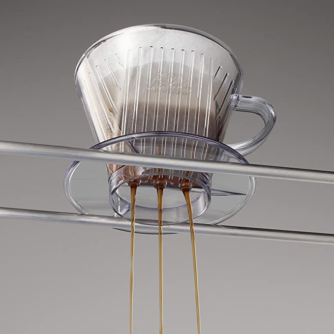Espresso Parts Greensboro NC Coffee Roasters Kalita Style 102 Coffee Dripper - Clear Plastic