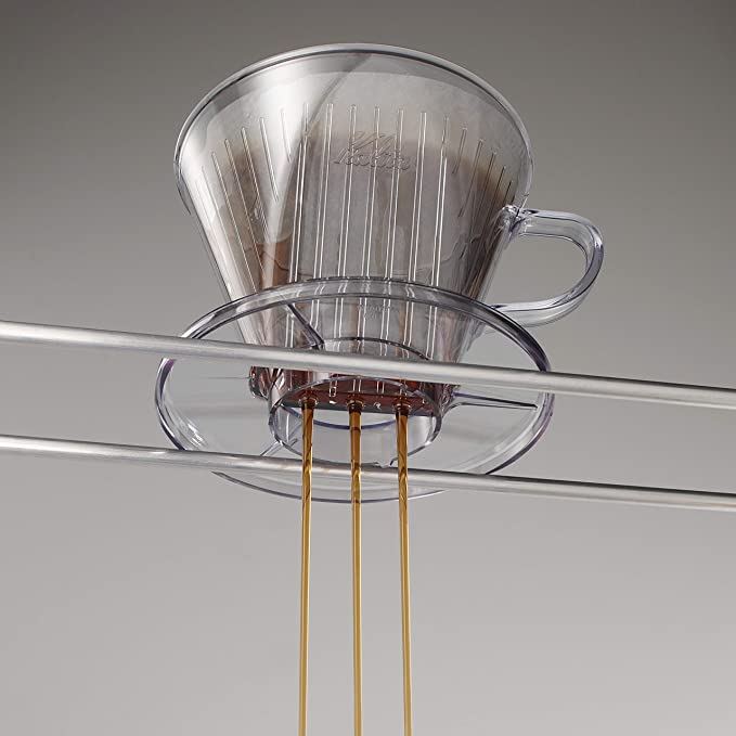 Espresso Parts Greensboro NC Coffee Roasters Kalita Style 103 Coffee Dripper - Clear Plastic