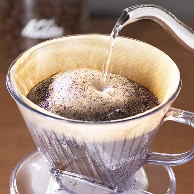 Espresso Parts Greensboro NC Coffee Roasters Kalita Style 103 Coffee Dripper - Clear Plastic