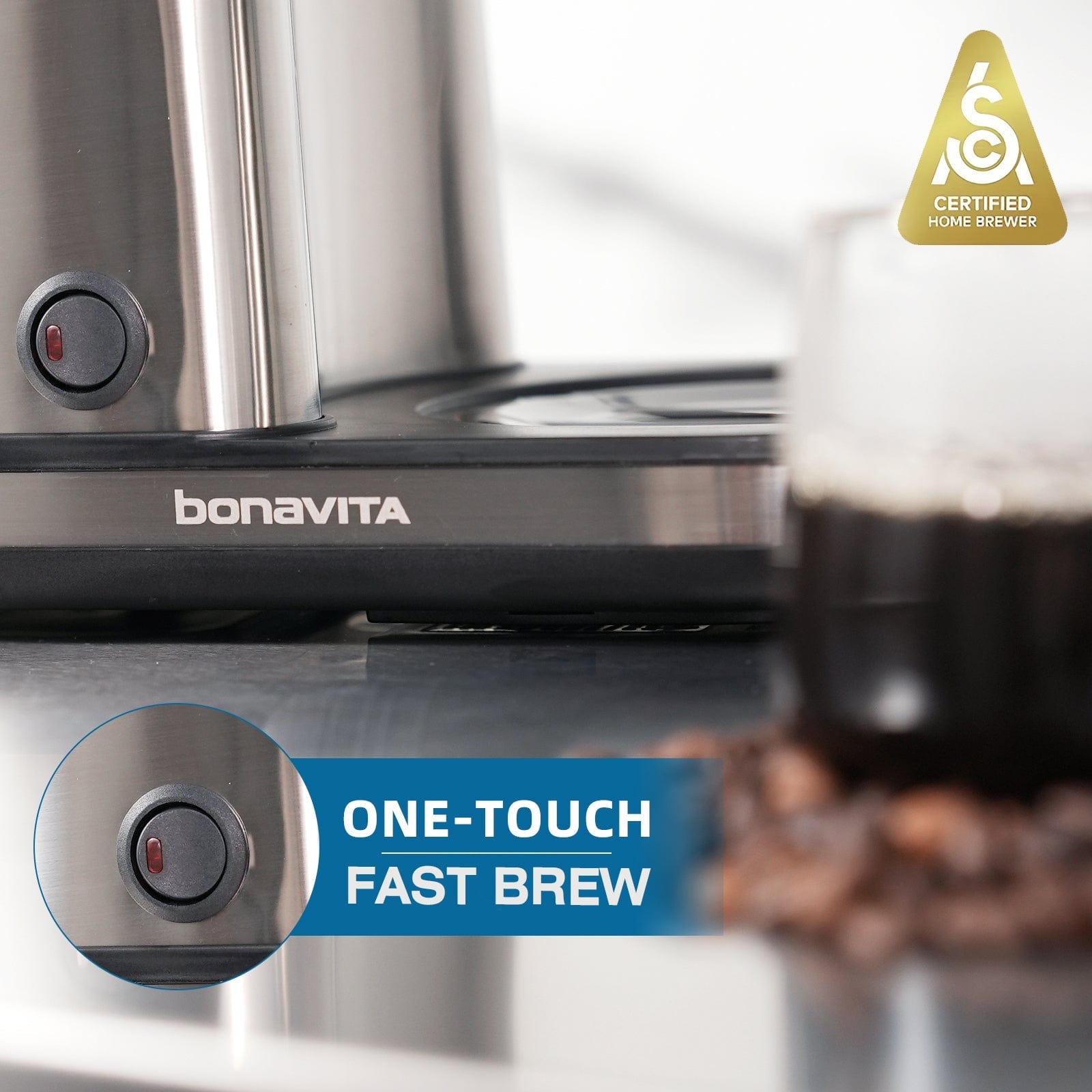 Bonavita Greensboro NC Coffee Roasters Bonavita Connoisseur 8-Cup Coffee Maker with Thermal Carafe