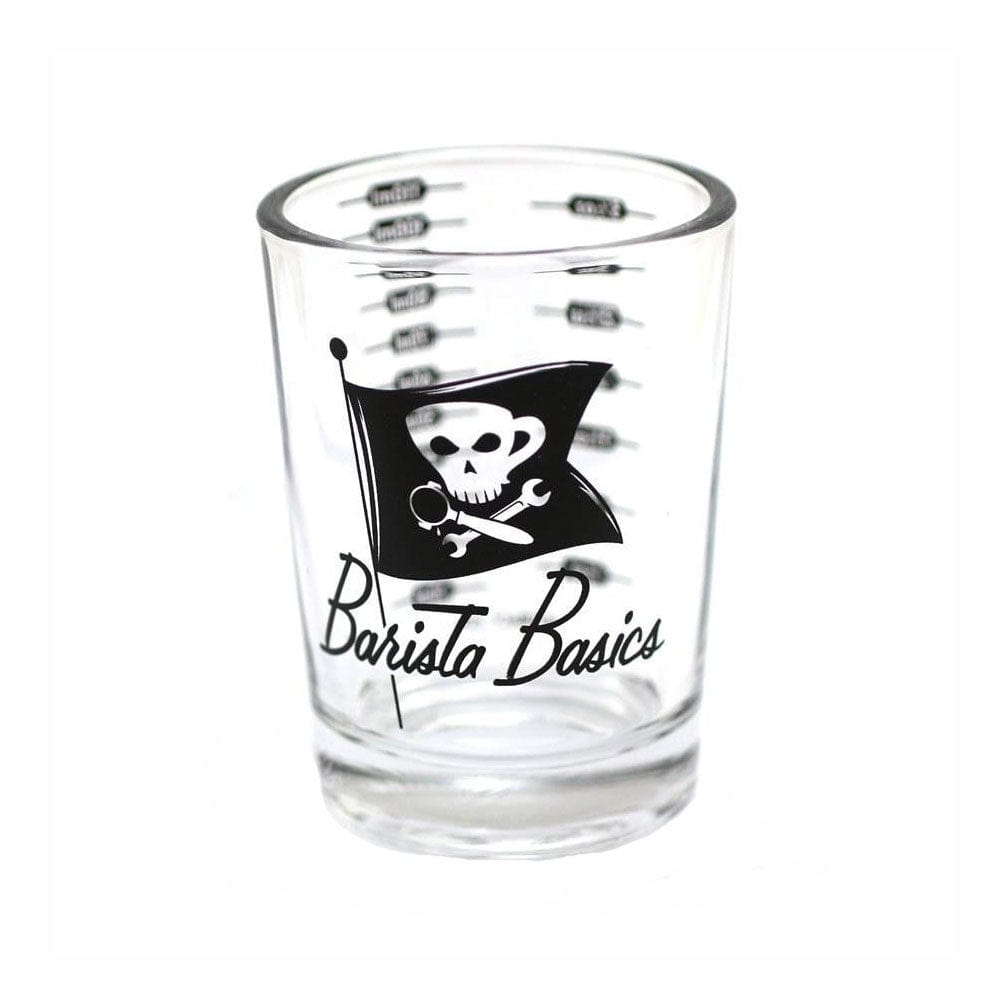 Espresso Parts Greensboro NC Coffee Roasters Barista Basics Lined Measuring Glass - 4oz / 110ml