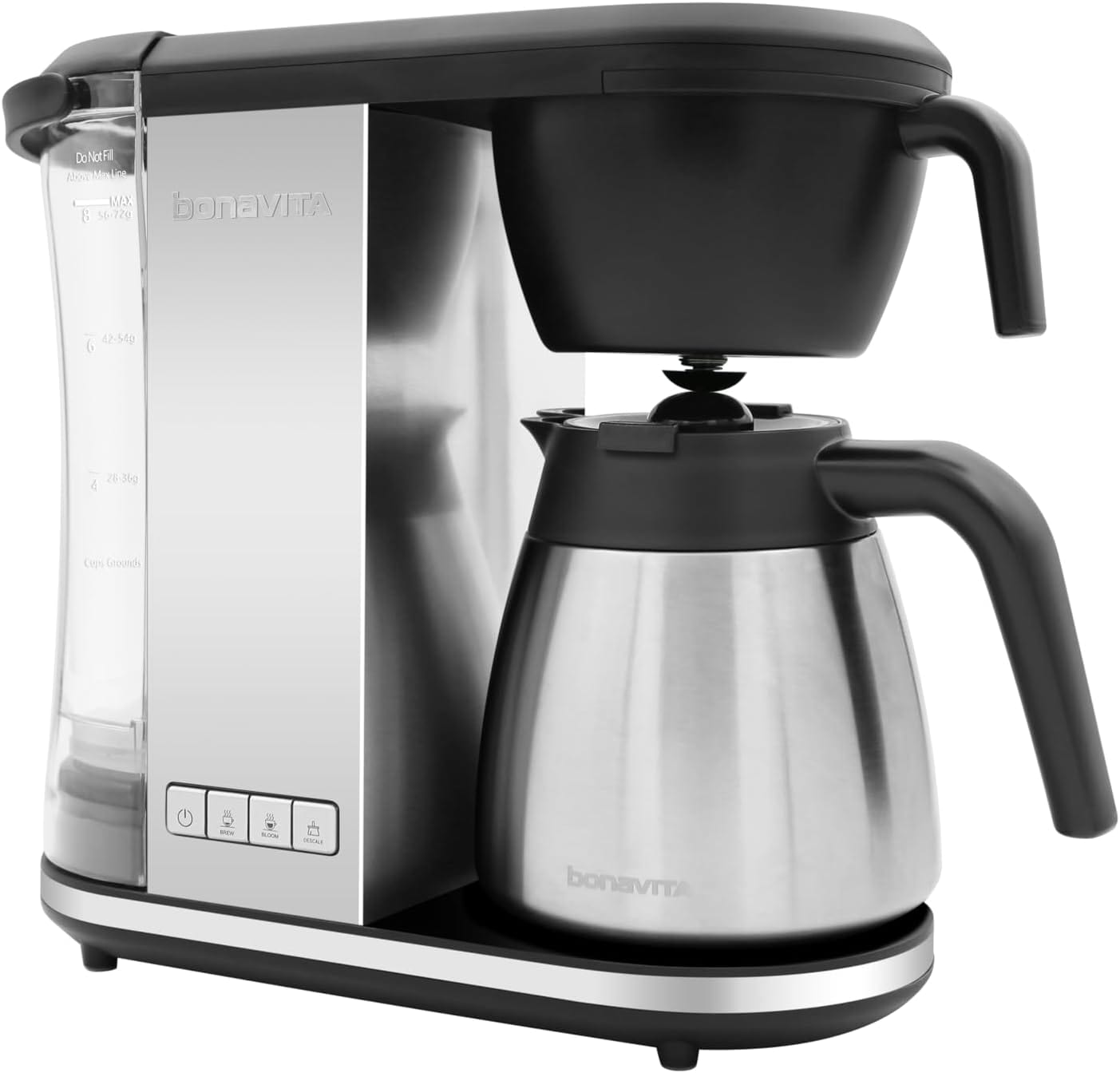 Bonavita Greensboro NC Coffee Roasters Enthusiast Bonavita 8-Cup Drip Coffee Brewer with 1.3L Thermal Carafe-Stainless Steel