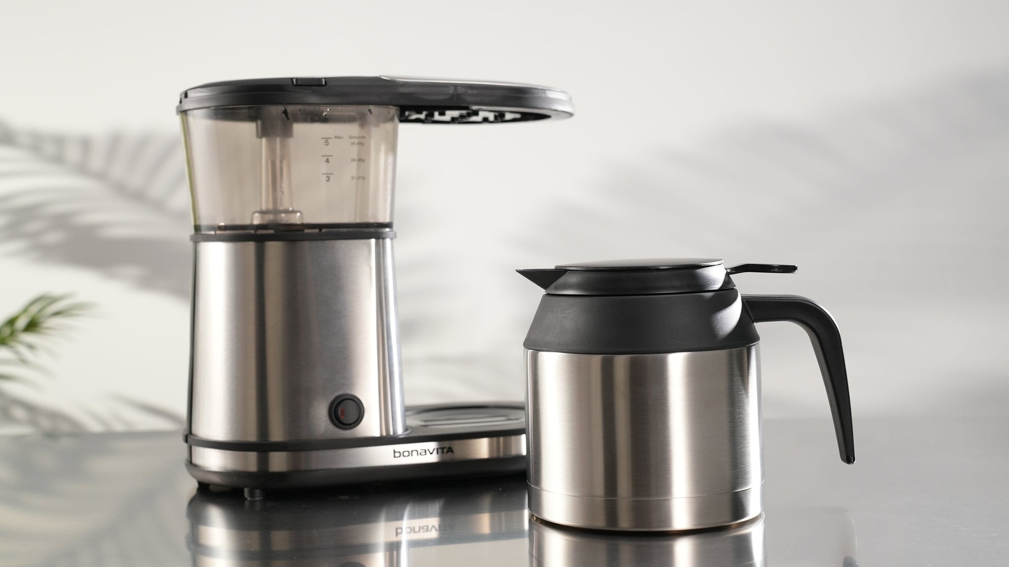 Bonavita Greensboro NC Coffee Roasters Bonavita 5-Cup Coffee Maker, Thermal Coffee Brewer – Compact Size, Elegant, and Precise, BPA-Free