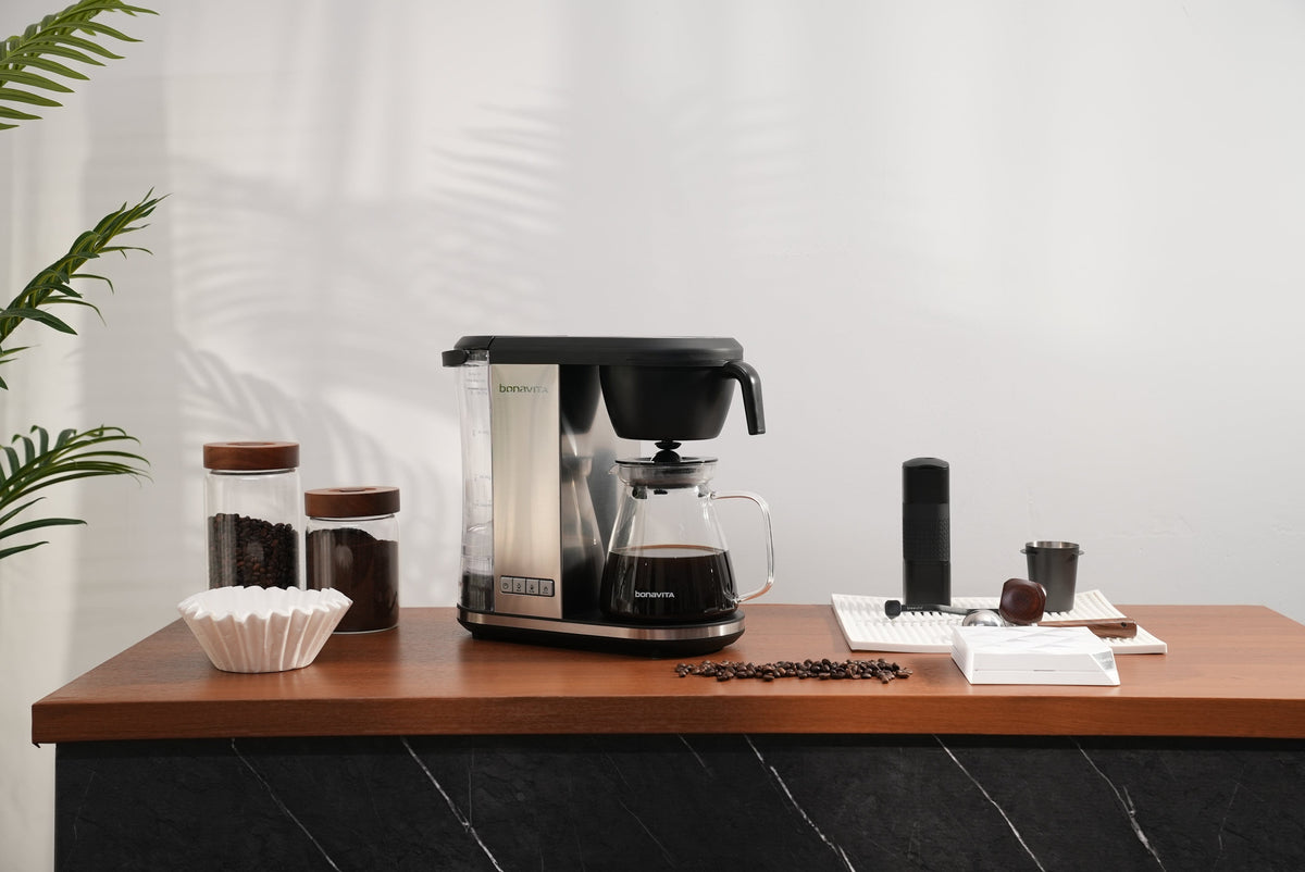 Bonavita Greensboro NC Coffee Roasters Bonavita Enthusiast 8-Cup Coffee Maker | SCA-Certified | One-Touch Precision Brewing | Glass Carafe