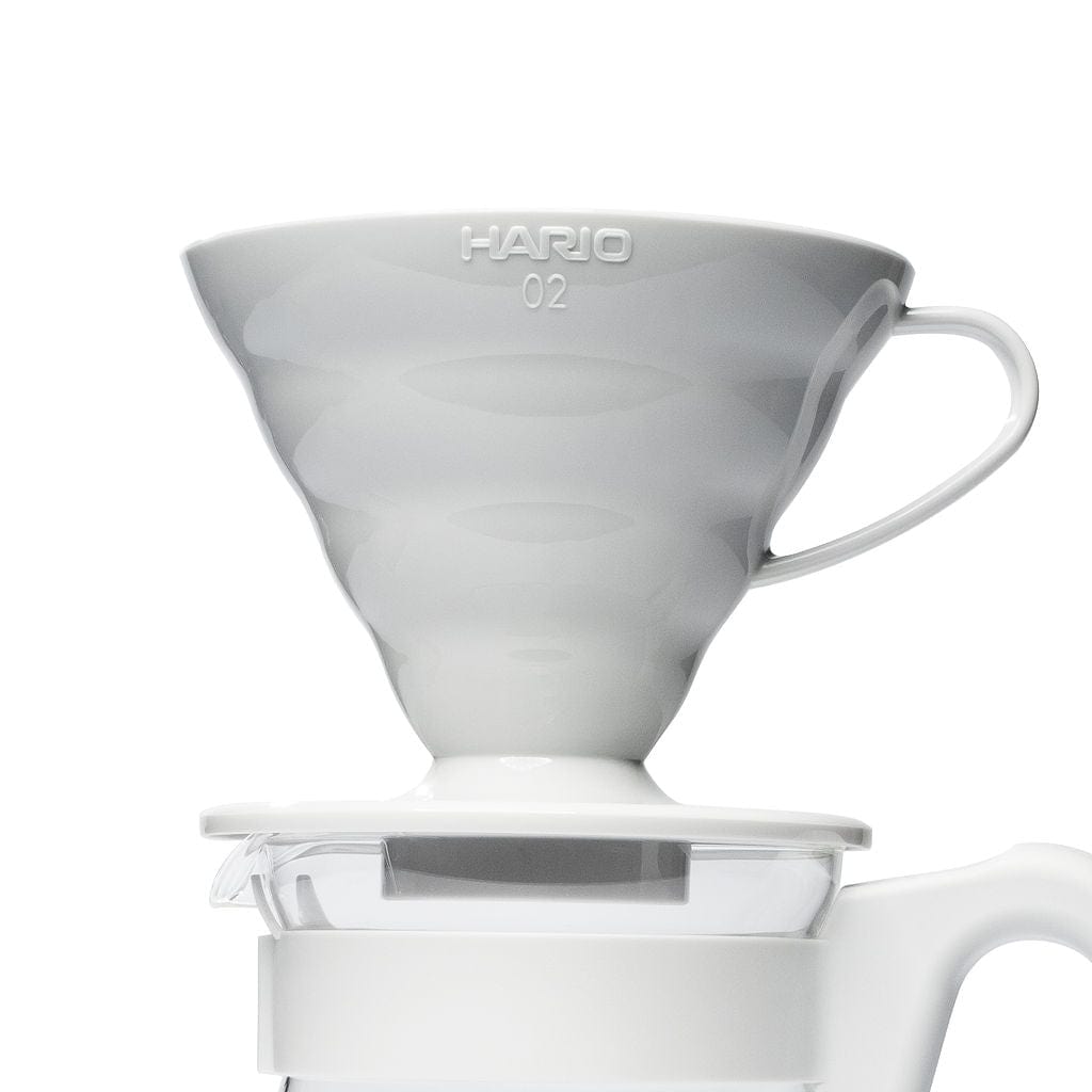 Espresso Parts Greensboro NC Coffee Roasters Hario V60 02 Pour Over Coffee Starter Kit - Pale Gray