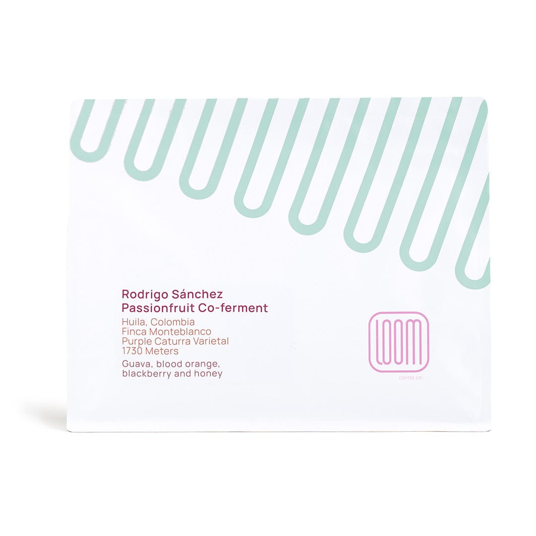 Loom Coffee Co. Greensboro NC Coffee Roasters Rodrigo Sánchez Passionfruit Co-ferment