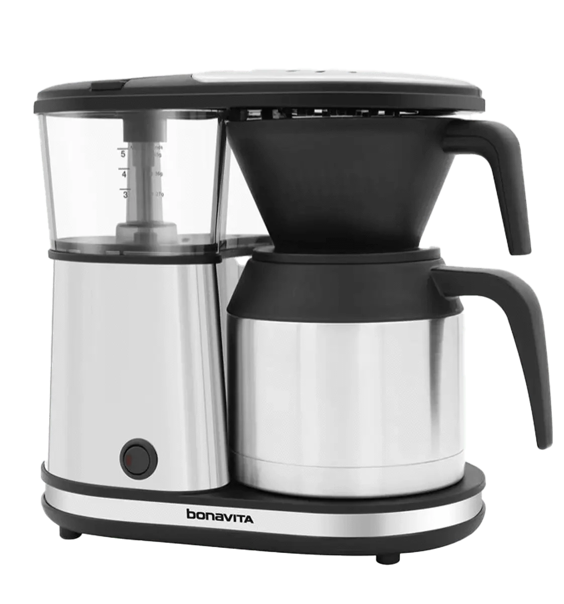 Bonavita Greensboro NC Coffee Roasters Bonavita 5-Cup Coffee Maker, Thermal Coffee Brewer – Compact Size, Elegant, and Precise, BPA-Free