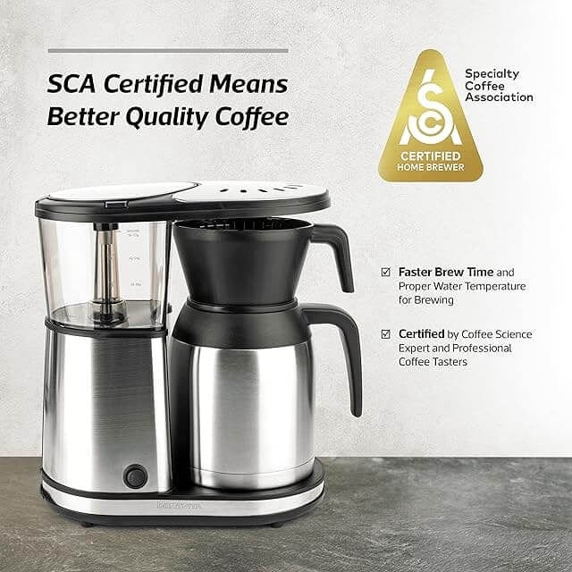 Bonavita Greensboro NC Coffee Roasters Bonavita 5-Cup Coffee Maker, Thermal Coffee Brewer – Compact Size, Elegant, and Precise, BPA-Free