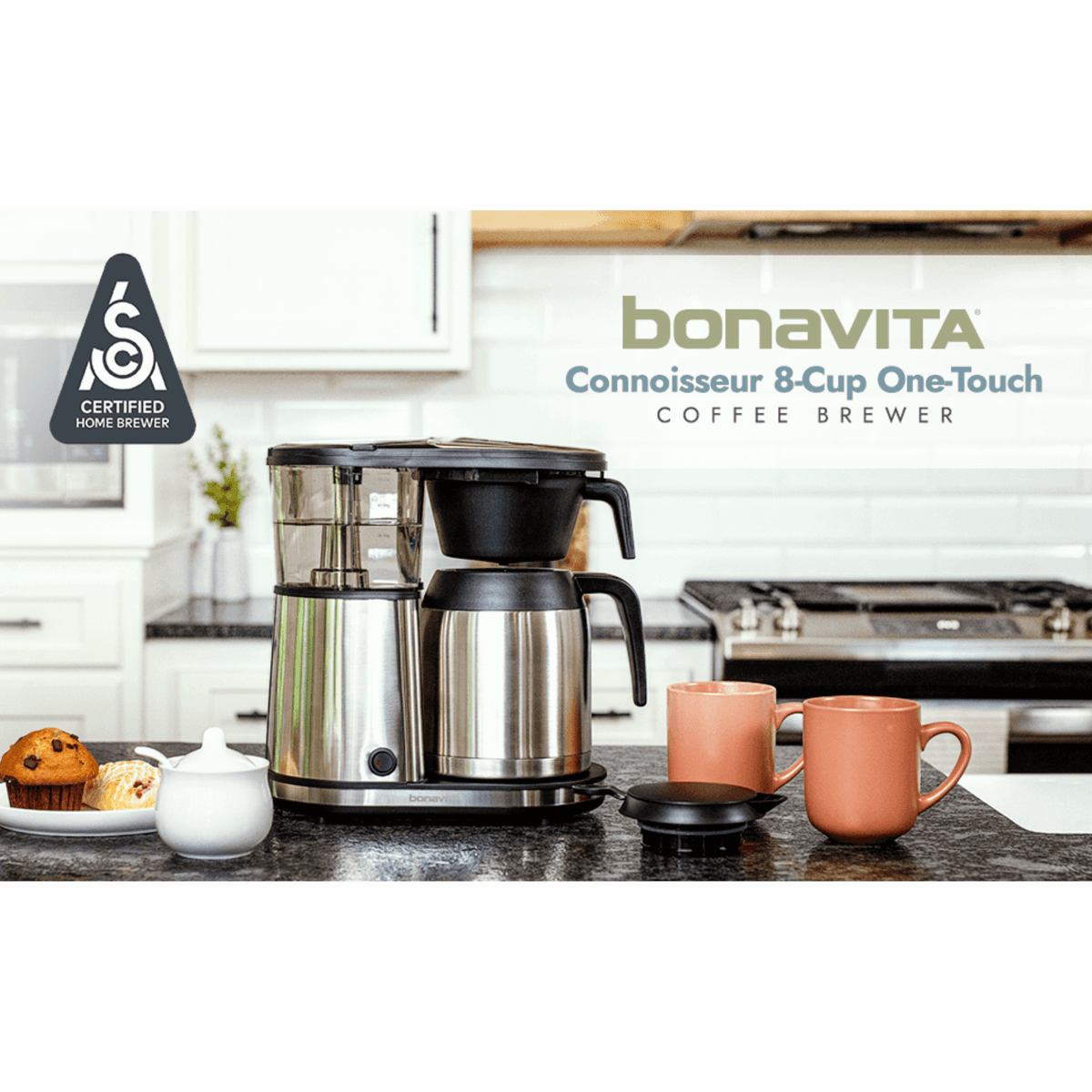 Bonavita Greensboro NC Coffee Roasters Bonavita Connoisseur 8-Cup Coffee Maker with Thermal Carafe