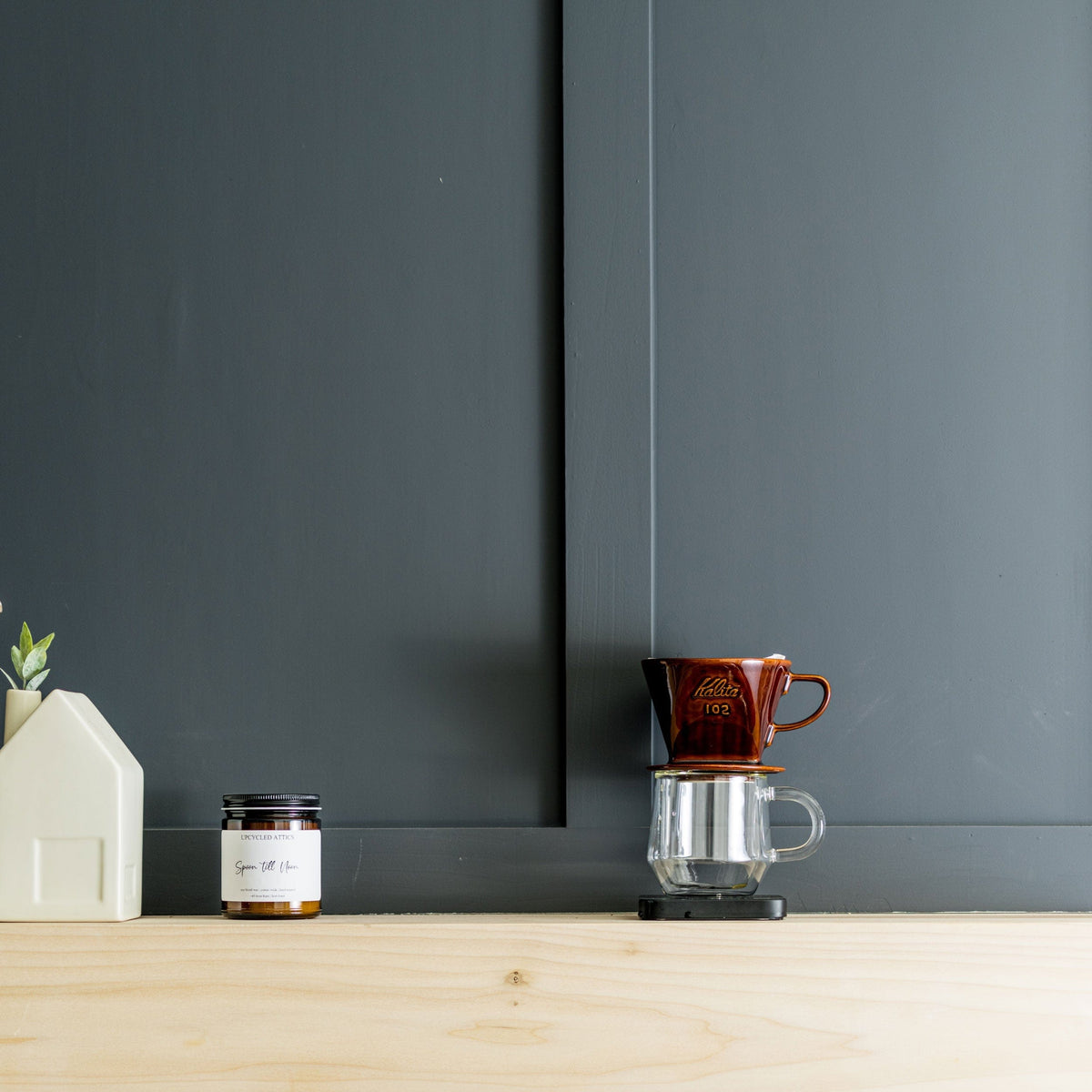 Espresso Parts Greensboro NC Coffee Roasters Kalita Style 102 Ceramic Coffee Dripper - Brown