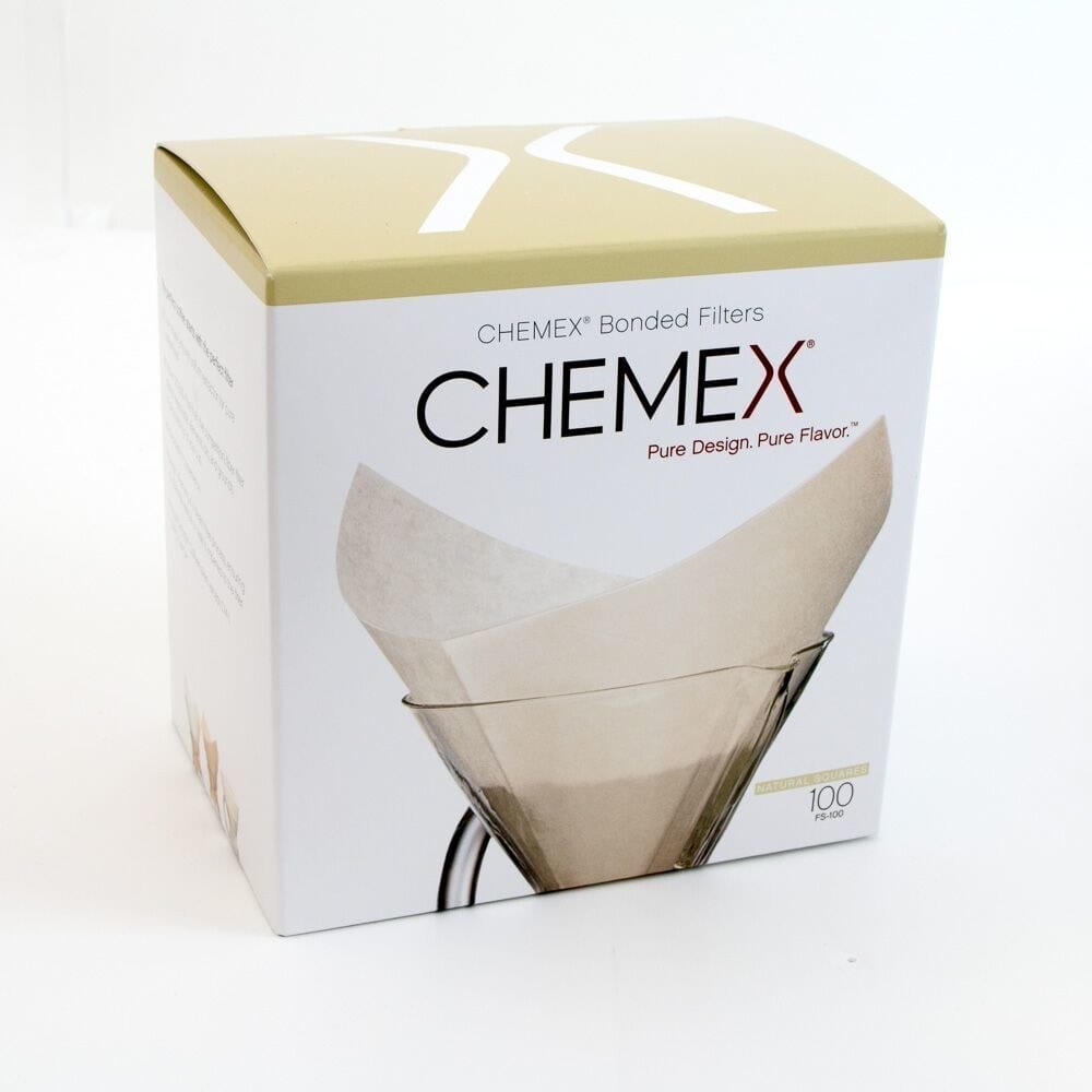 Espresso Parts Greensboro NC Coffee Roasters Chemex Bonded Filters Pre-Folded Squares (FS-100)