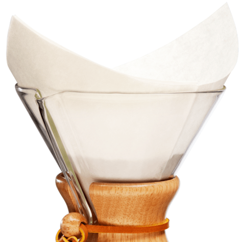 Espresso Parts Greensboro NC Coffee Roasters Chemex Bonded Filters Pre-Folded Squares (FS-100)