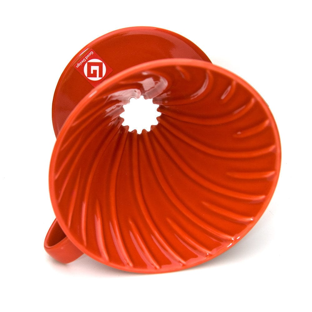 Espresso Parts Greensboro NC Coffee Roasters V60 Ceramic Coffee Dripper 02 - Red