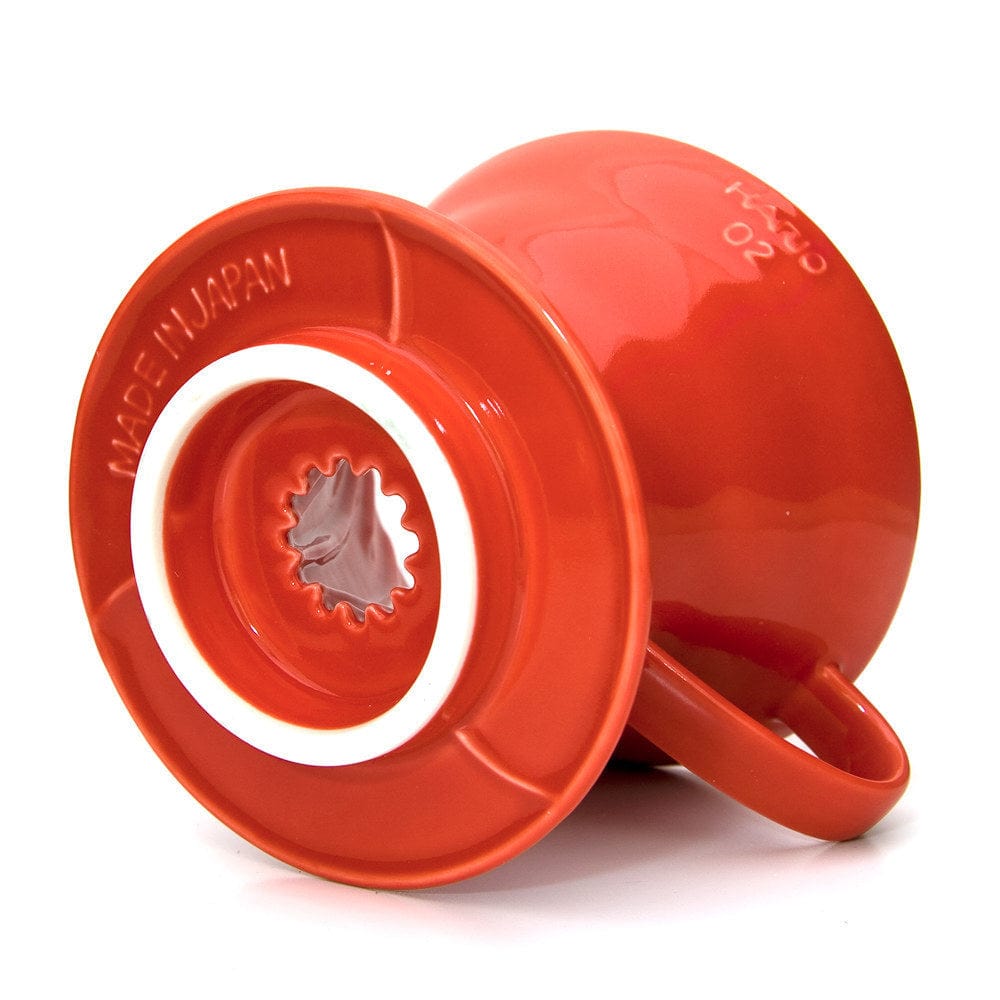 Espresso Parts Greensboro NC Coffee Roasters V60 Ceramic Coffee Dripper 02 - Red