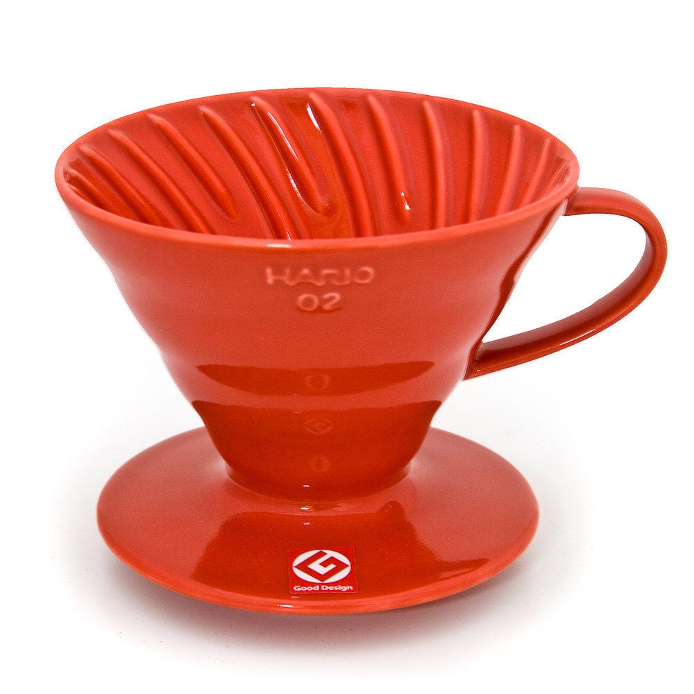 Espresso Parts Greensboro NC Coffee Roasters V60 Ceramic Coffee Dripper 02 - Red