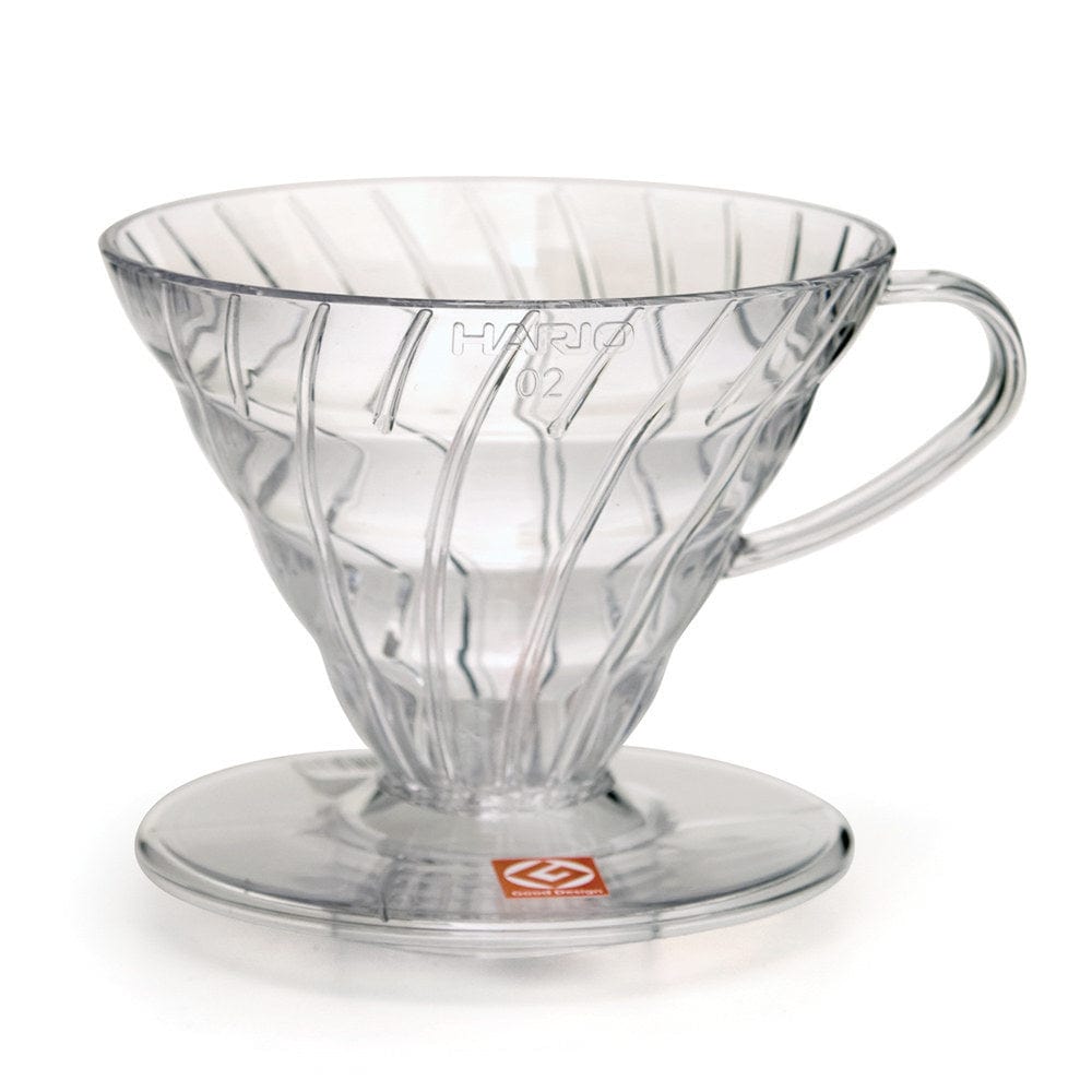 Espresso Parts Greensboro NC Coffee Roasters V60 Plastic Coffee Dripper 02 - Clear