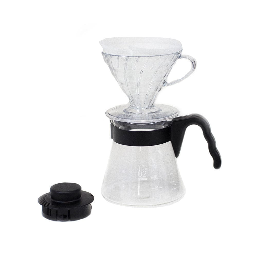 Espresso Parts Greensboro NC Coffee Roasters Hario V60 02 Pour Over Coffee Starter Kit - Black
