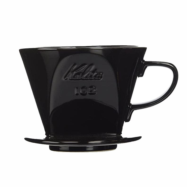 Espresso Parts Greensboro NC Coffee Roasters Kalita Style 102 Ceramic Coffee Dripper - Black