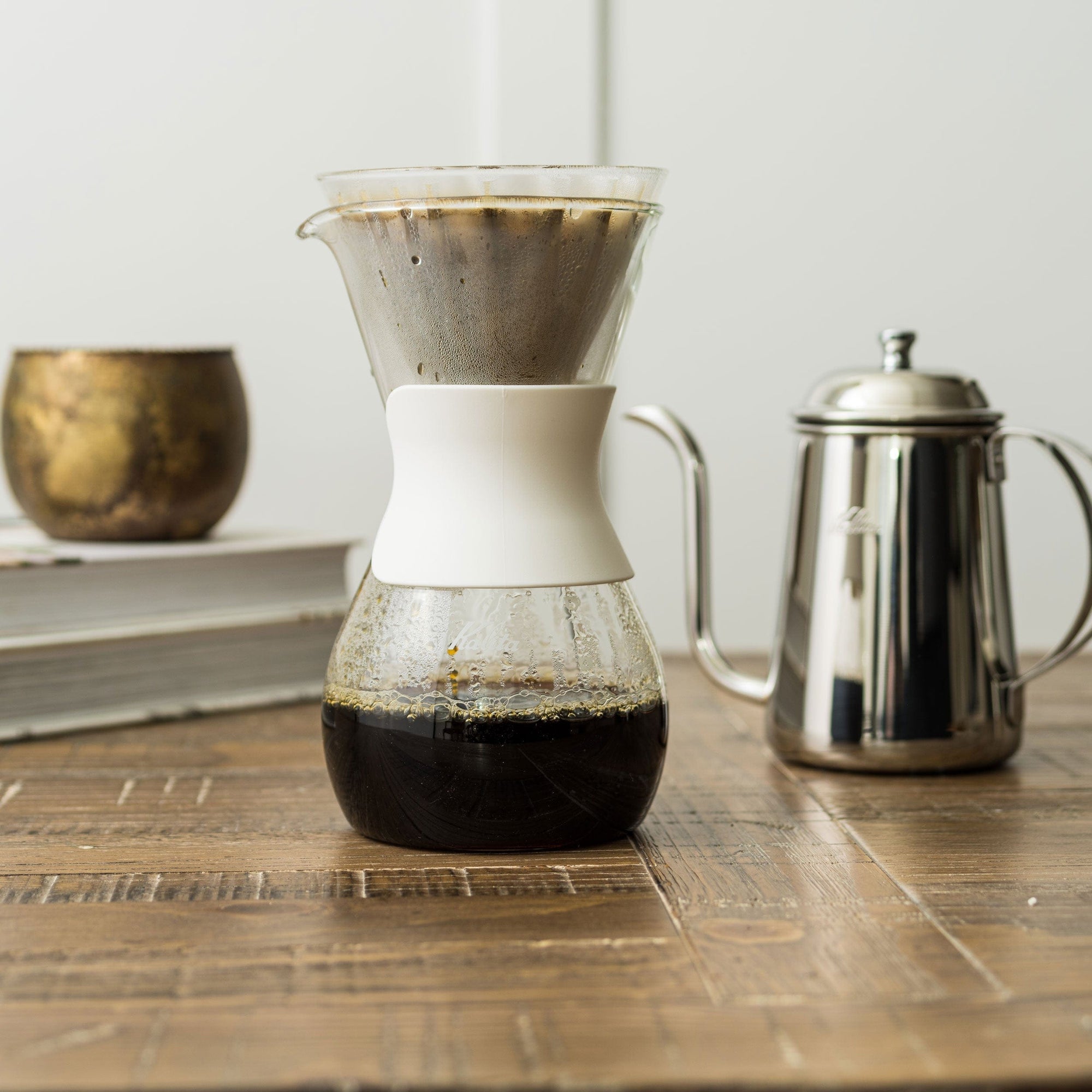 Espresso Parts Greensboro NC Coffee Roasters Kalita Wave Style Glass Coffee Brewer - 500ml