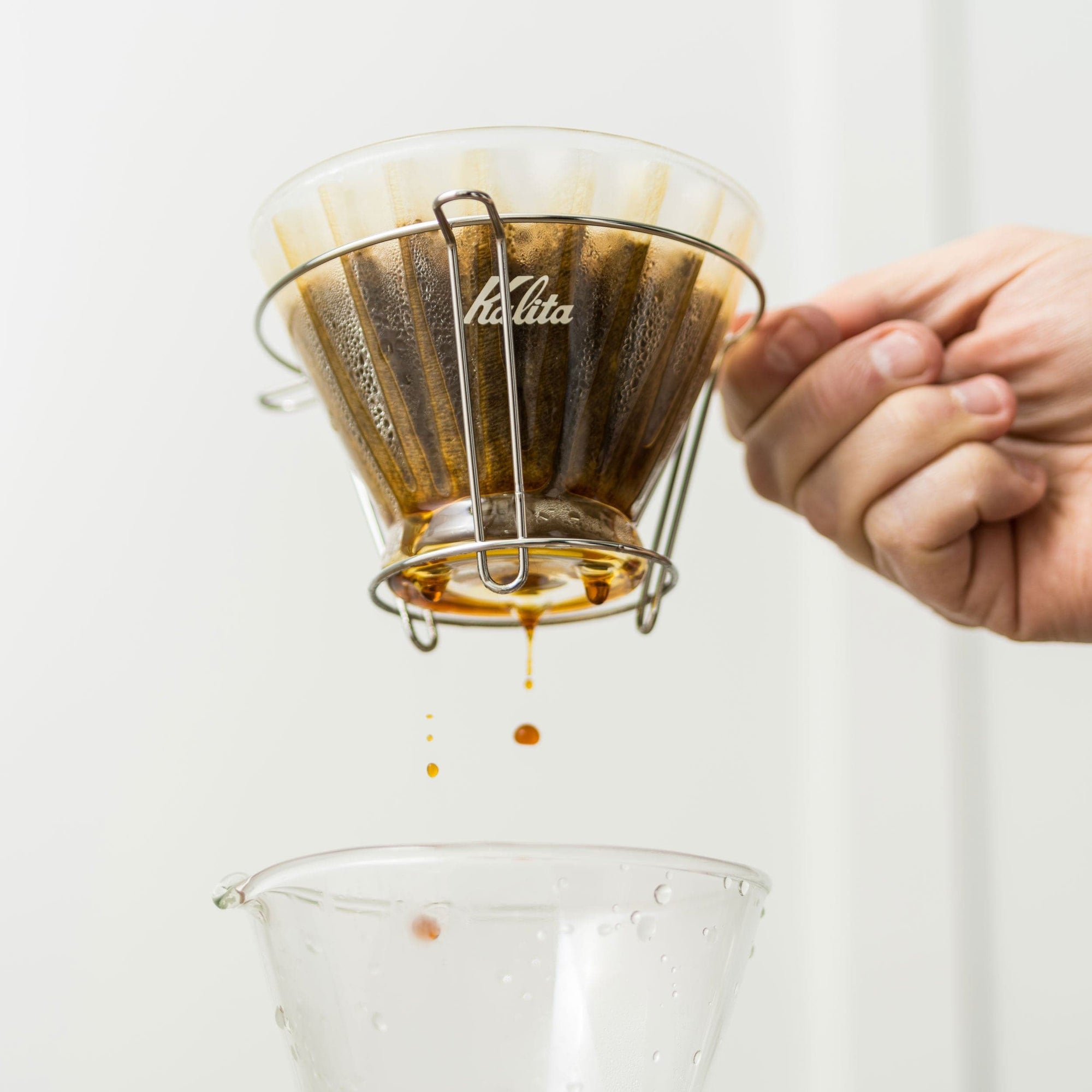 Espresso Parts Greensboro NC Coffee Roasters Kalita Wave Style Glass Coffee Brewer - 500ml