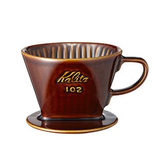 Espresso Parts Greensboro NC Coffee Roasters Kalita Style 102 Ceramic Coffee Dripper - Brown