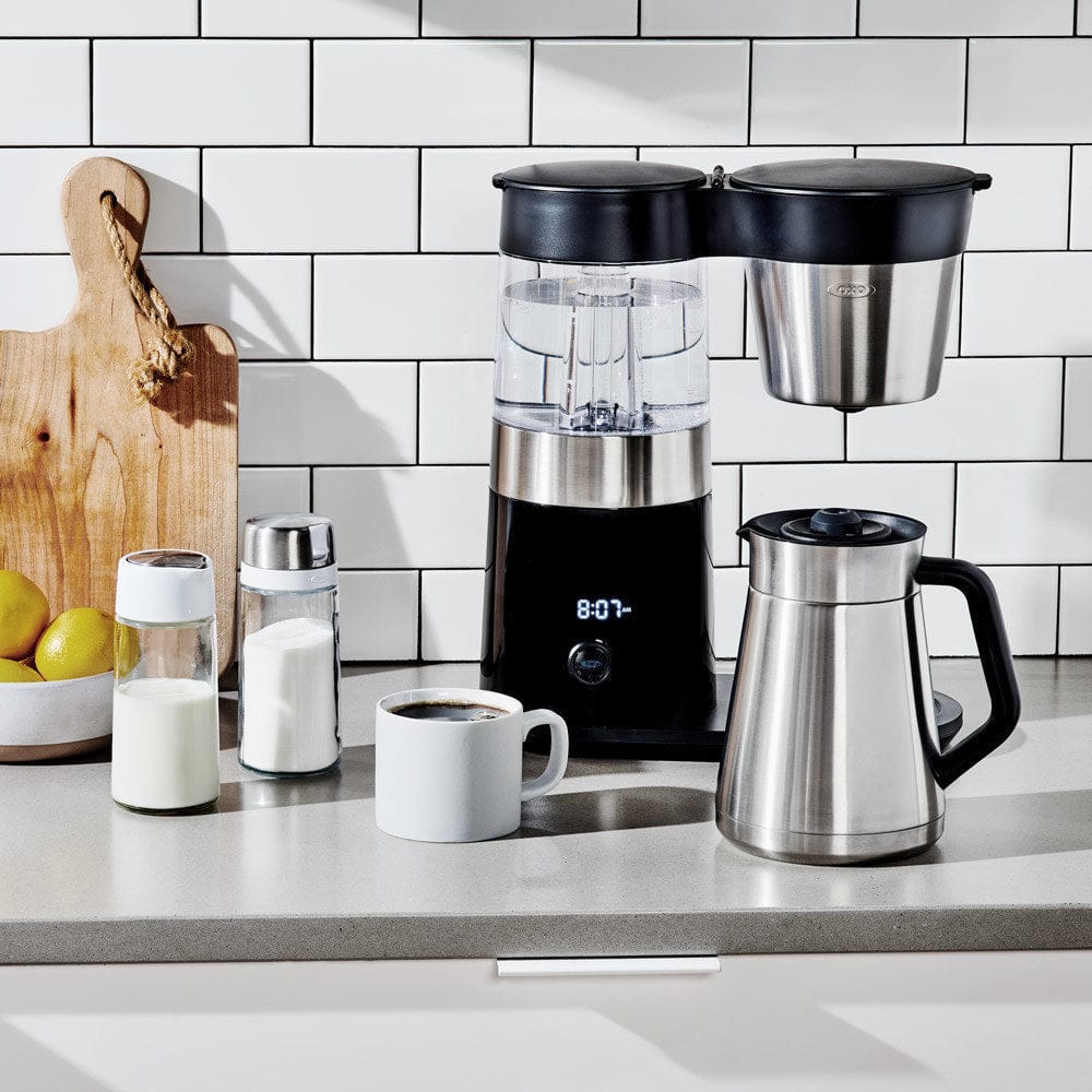 Espresso Parts Greensboro NC Coffee Roasters OXO Barista Brain 9-Cup Coffee Maker - Black/Silver