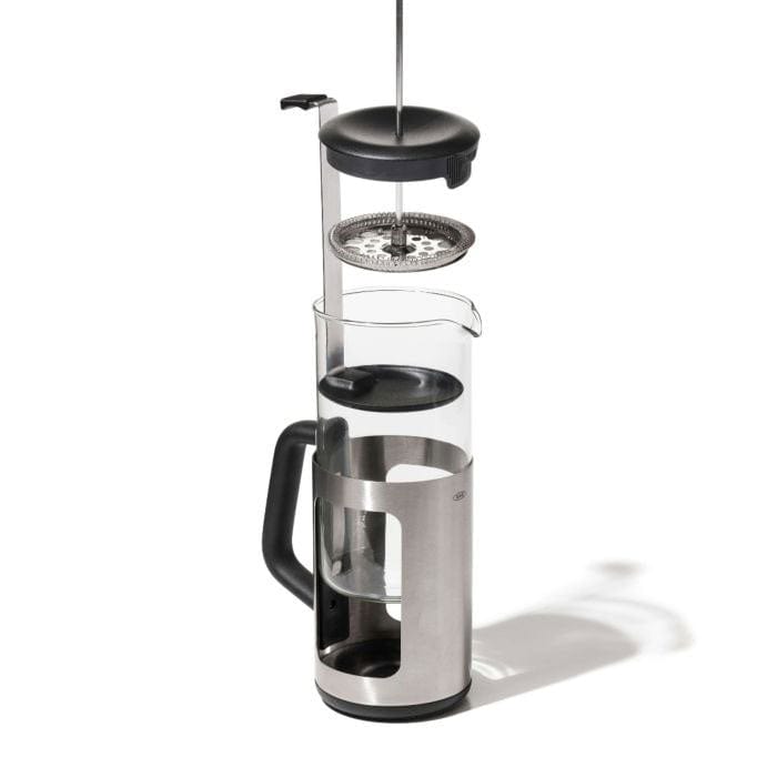 Espresso Parts Greensboro NC Coffee Roasters OXO 8-Cup French Press with Grounds Lifter